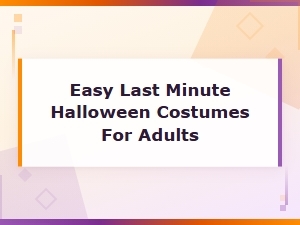 Easy Last Minute Halloween Costumes for Adults You Can Make Today